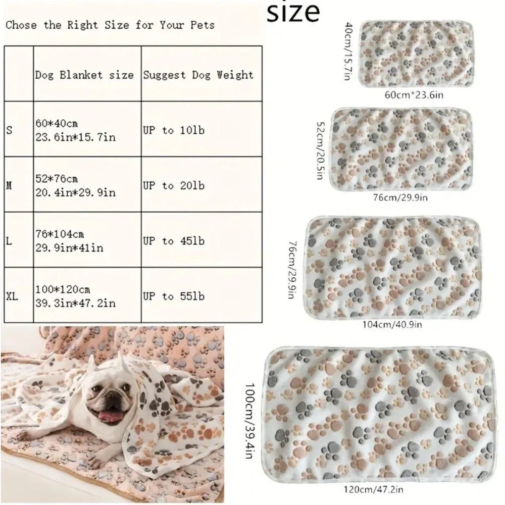 Warm & Soft Fluffy Fleece Flannel Pet Cat Dog Blanket 21